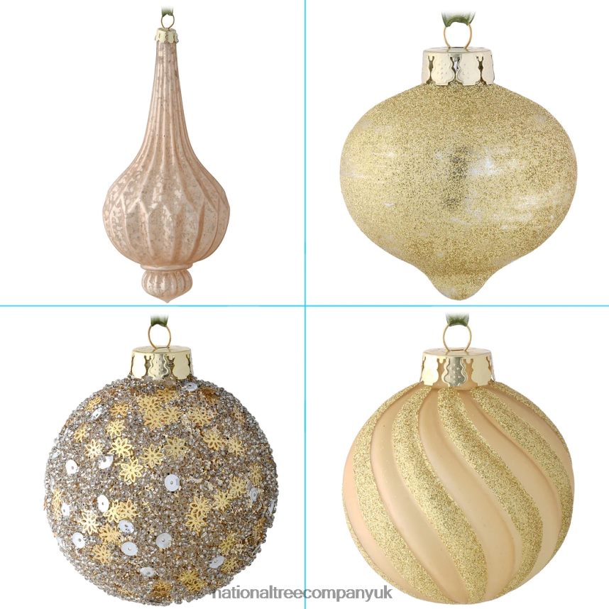 decoration | National Tree Company 20-Piece Christmas Tree Ornament Set Yuletide Glam Collection F2L4F519